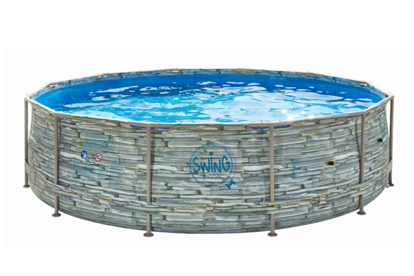 Pool med metallram Elite Ø 3,66 × 0,91 m Sten Design