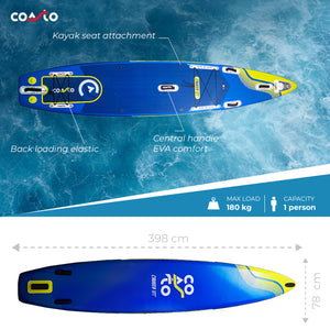 Coasto Cruiser 13'1 SUP - Touringboard til lange distancer