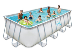 Rektangulær pool med metalramme Elite 5,49 × 2,74 × 1,32 m