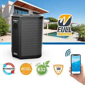 Poolex Vertigo Fi 2 – Fuld Inverter Poolvarmepumpe med Vertikal Ventilation