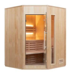 Saunagus Zen vinkel - 3 personer sauna