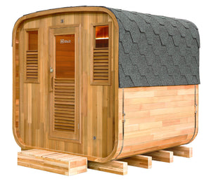 Holl’s Gaïa Nova Udendørs sauna 6 personer – Canadisk Gran med LED Kromoterapi