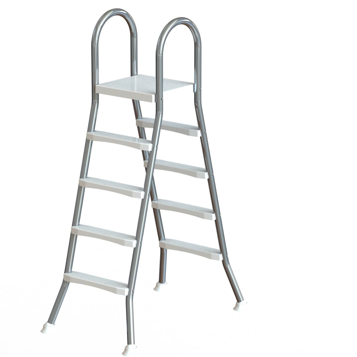 Poolstige Azuro De Luxe Rustfri 4-trins A-model – til pool op til 1,40 m