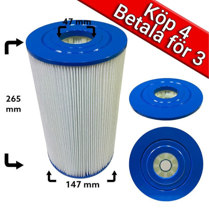 4-pak spafilter til Arctic Spa, CalSpa, Hotspring, Hydropool, Tiger River, Watkins 30ft