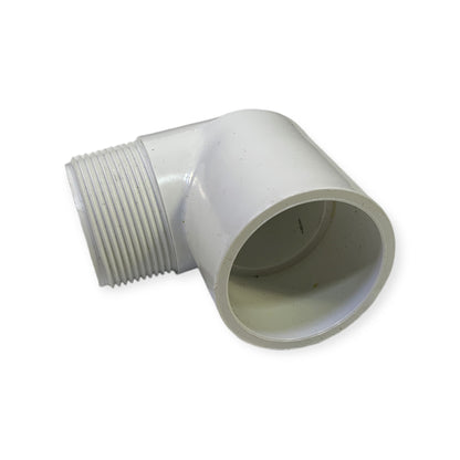 PVC vinkel 90 gr 1 1/2" hun/gevind CS