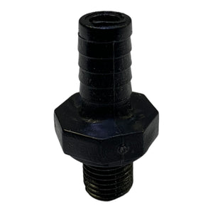 PVC nippel 1/4" NPSM-gevind - 3/8" slangestuds CS