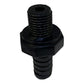 PVC nippel 1/4" NPSM-gevind - 3/8" slangestuds CS