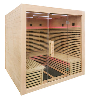 Holl's Canopée Infrarød Sauna 6 Personer – Triple Care Full Spectrum & Premium Design