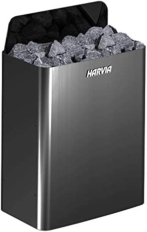Harvia Wall Black 9,0 kW saunaovn – uden kontrolpanel (vægmonteret)