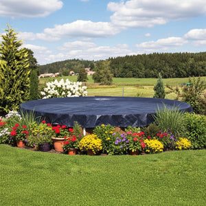 Poolöverdrag Premium 125 g/m² blå/svart 9,1 × 4,6 m