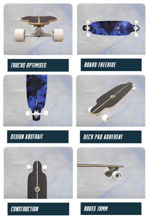 Longboard Surfskate Coasto AGAT 38 tommer
