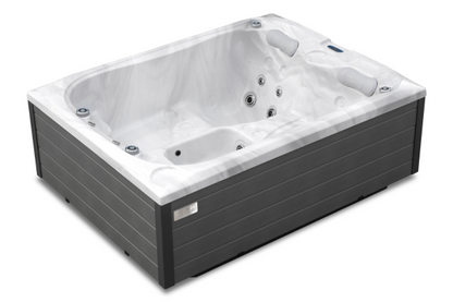 Spabad Emerald 216 x 165 x 78 cm Standard - Vit Marmor