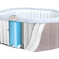 AQUAMAR 6793 Beige ottekantet spabad (6 personer)