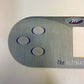 Etiket til Marquis kontrolpanel TP800 (650-0721) 8 knapper 3 pumper 2013-2022 (blå)