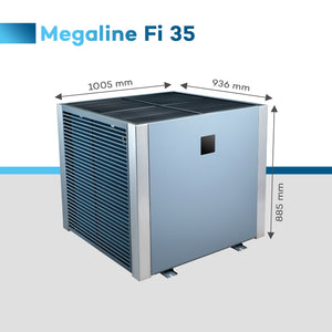 Poolex Megaline Fi3 35 kW Full Inverter Poolvarmepumpe