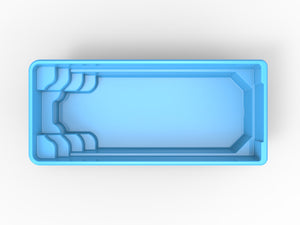 Glasfiberpool Näkten 7,00 m x 3,10 m x 1,50 m