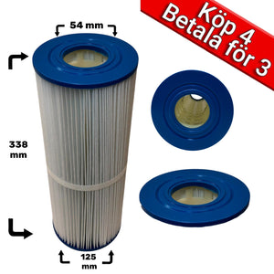 4-pak Spafilter til Coast Spas, Folkpool, Hydropool, Novitek, Viskan, Wellis 25ft