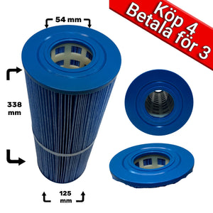 4-pak spafilter Microban til Artesian, Calspa, Denform, Nordic Hottub 25ft