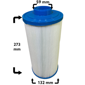 4-pak spafilter til Cal Spa, Del Sol, Jacuzzi, Marquis, Master Spas, Sundance, Viskan 40ft