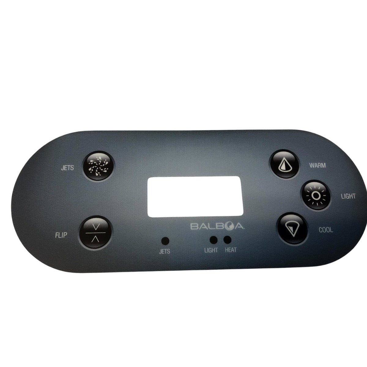 Etiket til kontrolpanel Balboa TP600 5 knapper jets/flip/warm/light/cool