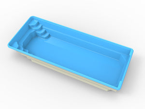 Glasfiberpool Skärsjön 10,00m x 3,75m x 1,50m