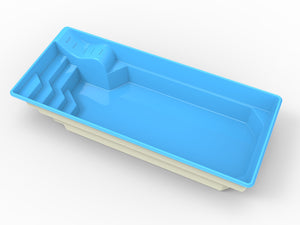 Glasfiberpool Stora Le 7,00 m x 3,50 m x 1,50 m