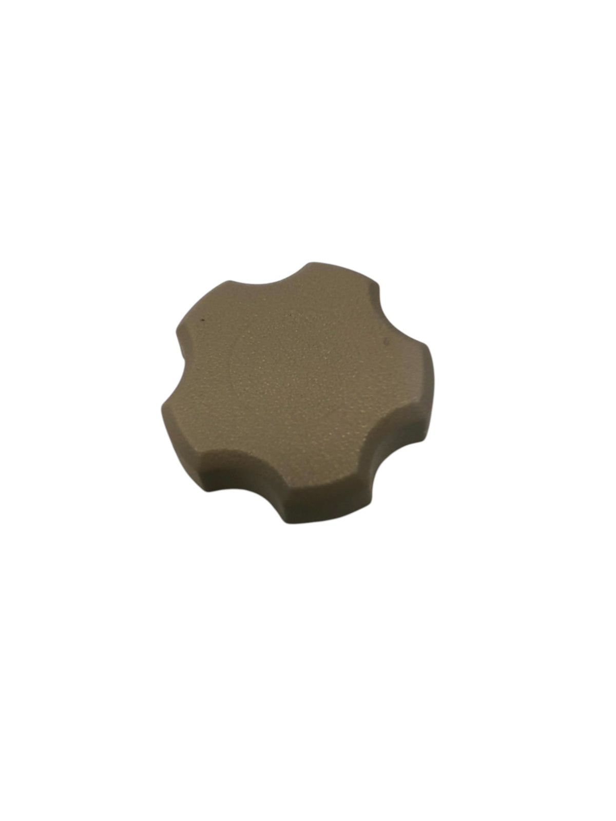 Knopp-Mutter med gänga 1-4"-20 SS nylon skruvtyp 5-stjärnig form Grå