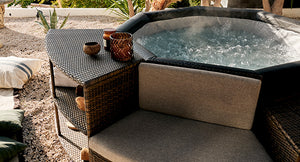 NetSpa Octopus 4–6 Personer Semi-Rigid Spa med Møbler & Omramning