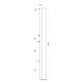 Soldouche hvid 30L
