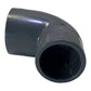 PVC Vinkel 90gr 63mm muffe/spids
