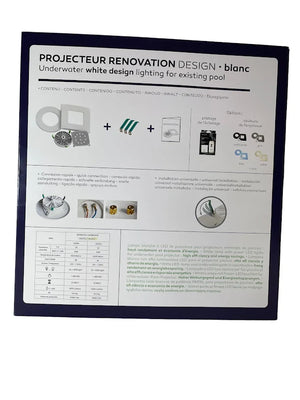 Komplet lampe uden niche LED 6 hvid