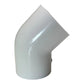 PVC Vinkel 45gr 2 1/2" hun CS