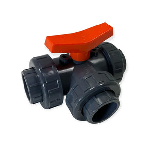 PVC Ventil 63 mm, 3-vejs