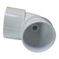 PVC vinkel 90 gr 2 1/2" hun/han med udluftning 3/4" slangetilslutning CS