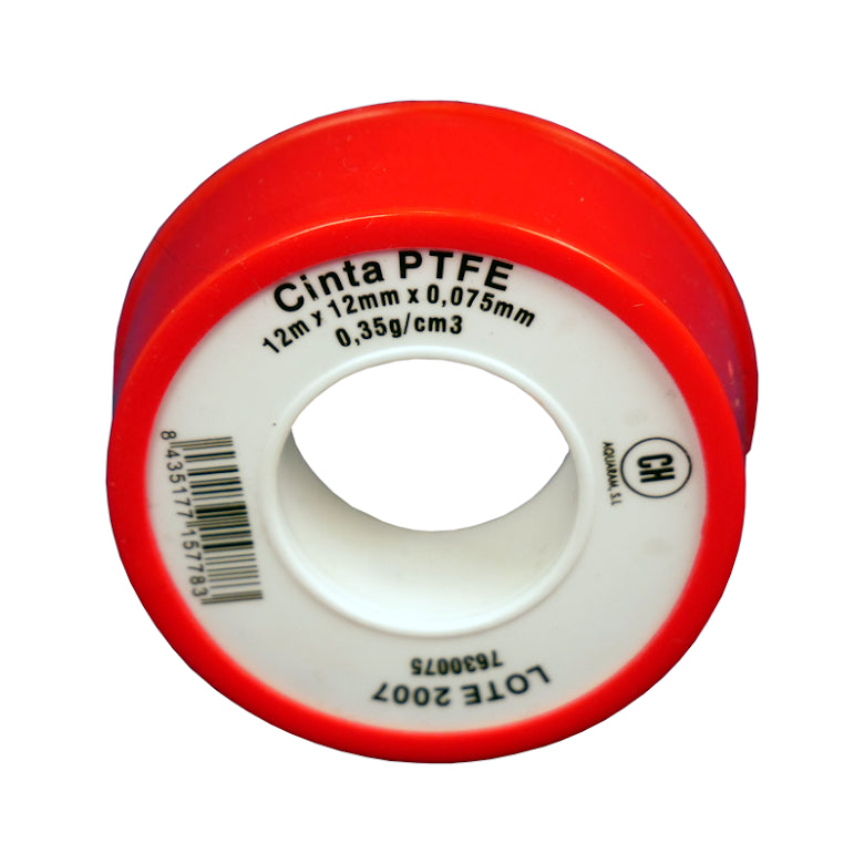 Gevindtape rulle 12mx12mm