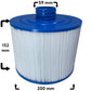 4-pak spafilter, som bl.a. passer til Beachcomber, Bullfrog Spas, Caldera, Canadian Spas, Villeroy & Boch, Svenska Bad, K-Rauta 4 for 3