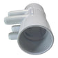 PVC Fordeler 2"/2" hun/hun samt 4x3/4" han CS