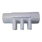 PVC Fordeler 2"/2" hun/han samt 6x3/4" han glat CS
