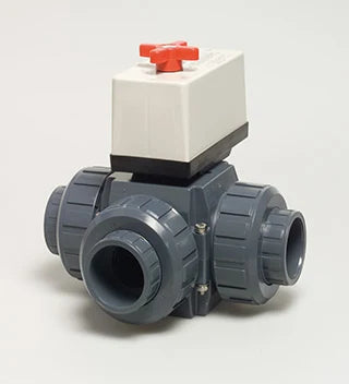 PVC Ventil 63mm 3-vejs elektrisk 24v