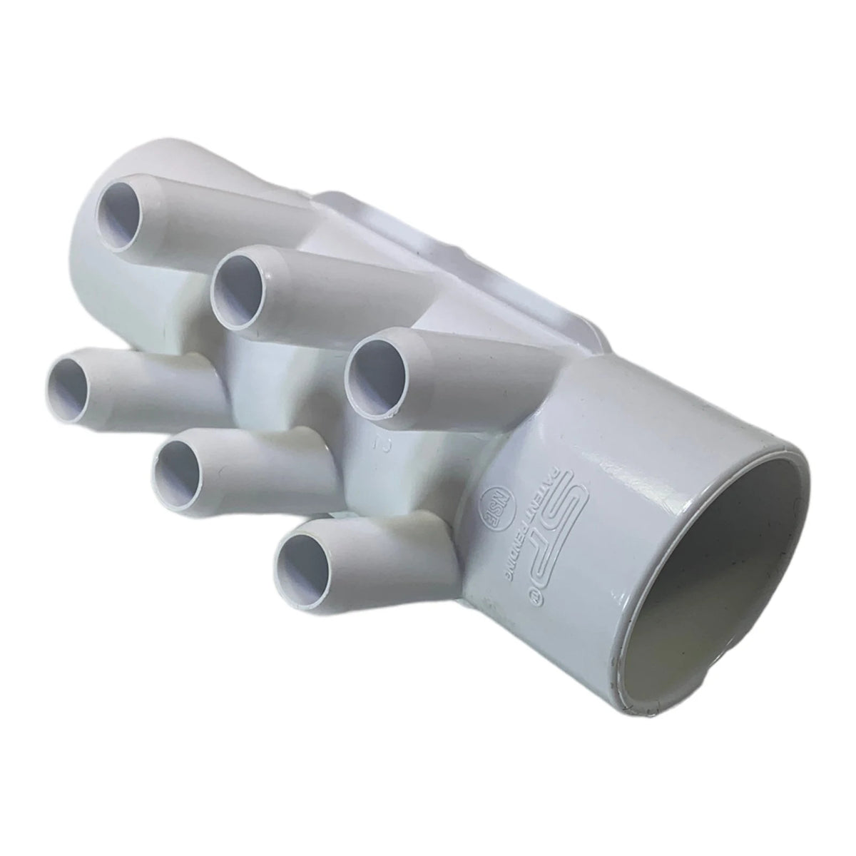 PVC Fordeler 2"/2" hun/han samt 6x3/4" han glat CS