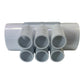 PVC Fordeler 2"/2" hun samt 6x3/4" hun CS